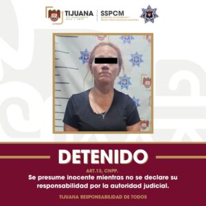  Asegura Policía Municipal de Tijuana a mujer por intento de cohecho y con dinero apócrifo