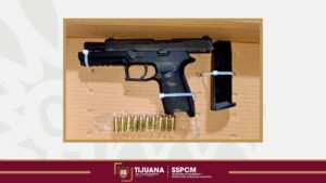  Asegura Policía Municipal a menor de edad por portación de arma de fuego