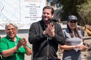  Inaugura Ismael Burgueño obra de drenaje pluvial en la colonia Valle Verde   