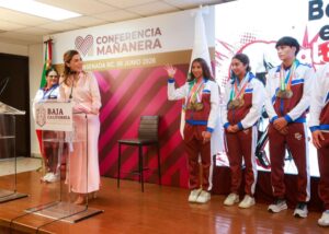  RECONOCE GOBERNADORA MARINA DEL PILAR LIDERAZGO DE BAJA CALIFORNIA EN EL TOP TRES DE LA OLIMPIADA NACIONAL   