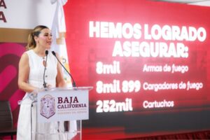  RETIRA GOBIERNO DE BAJA CALIFORNIA MÁS DE 8 MIL ARMAS DE LAS CALLES PARA FORTALECER LA PAZ   
