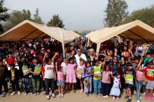  Entrega Gobierno de la Ciudad mil 400 paquetes de útiles escolares a alumnas y alumnos de las delegaciones La Presa Este y Cerro Colorado